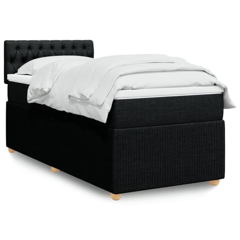 Łóżko kontynentalne WaszeMeble 80x200 cm czarne WM-3287292 1 szt.