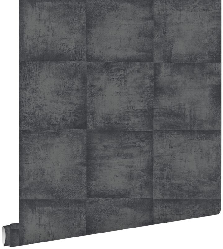 Tapeta ESTAhome konkretny wygląd czarnym 53 cm x 10.05 m - 1 rol.