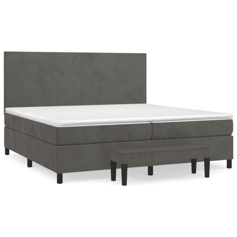 Łóżko kontynentalne WaszeMeble 200x200 cm ciemnoszary WM-3137744 1 szt.