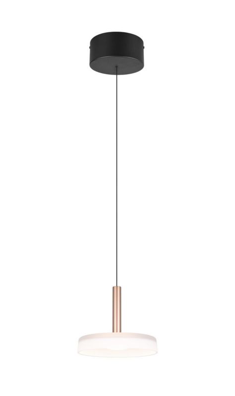 Lampa wisząca Trio Celeste 7381 odcienie brązo-czarna nowoczesna wbudowany LED 10W 1 szt.