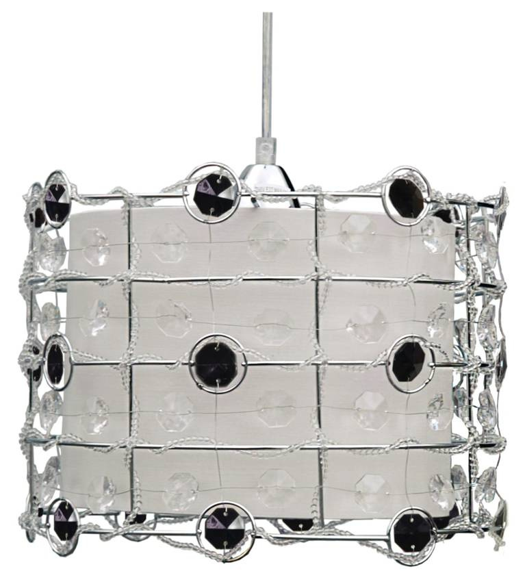 Czarna lampa wisząca sufitowa do salonu SENECA metal 1xE27