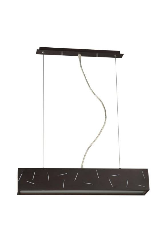 Wenge lampa wisząca biurowa regulowana belka do gabinetu OFFICE