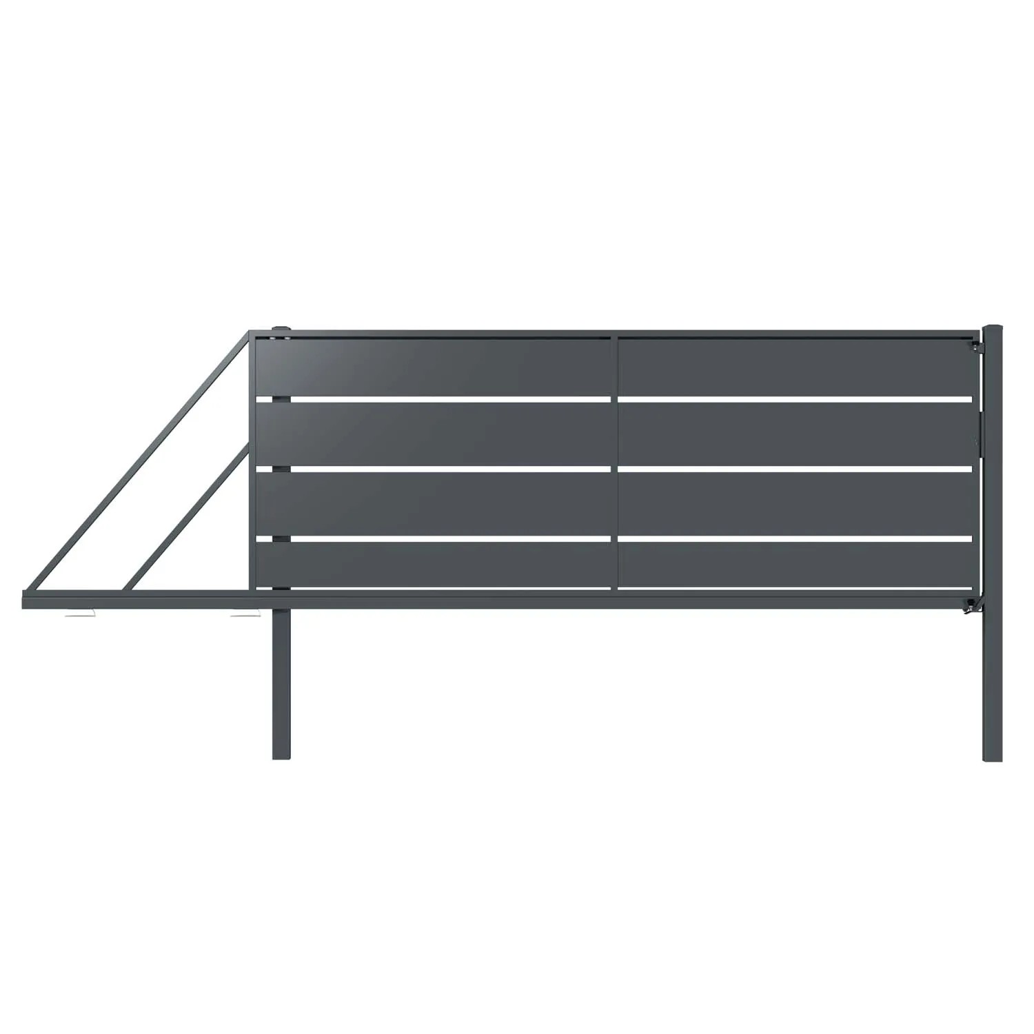 Brama Aspre antracyt przęsło lewe - 400 x 159 cm