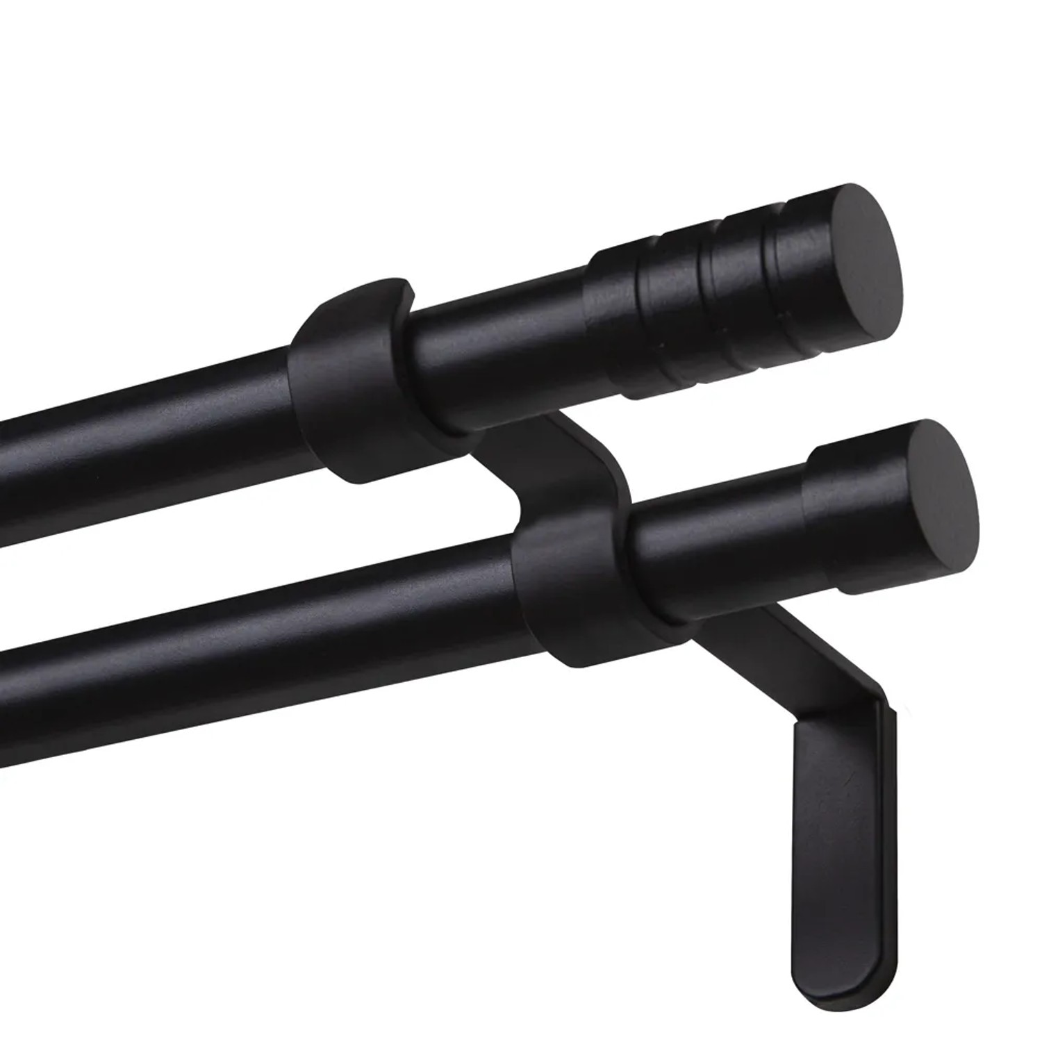Karnisz VERDI podwójny 19 mm czarny 240 cm