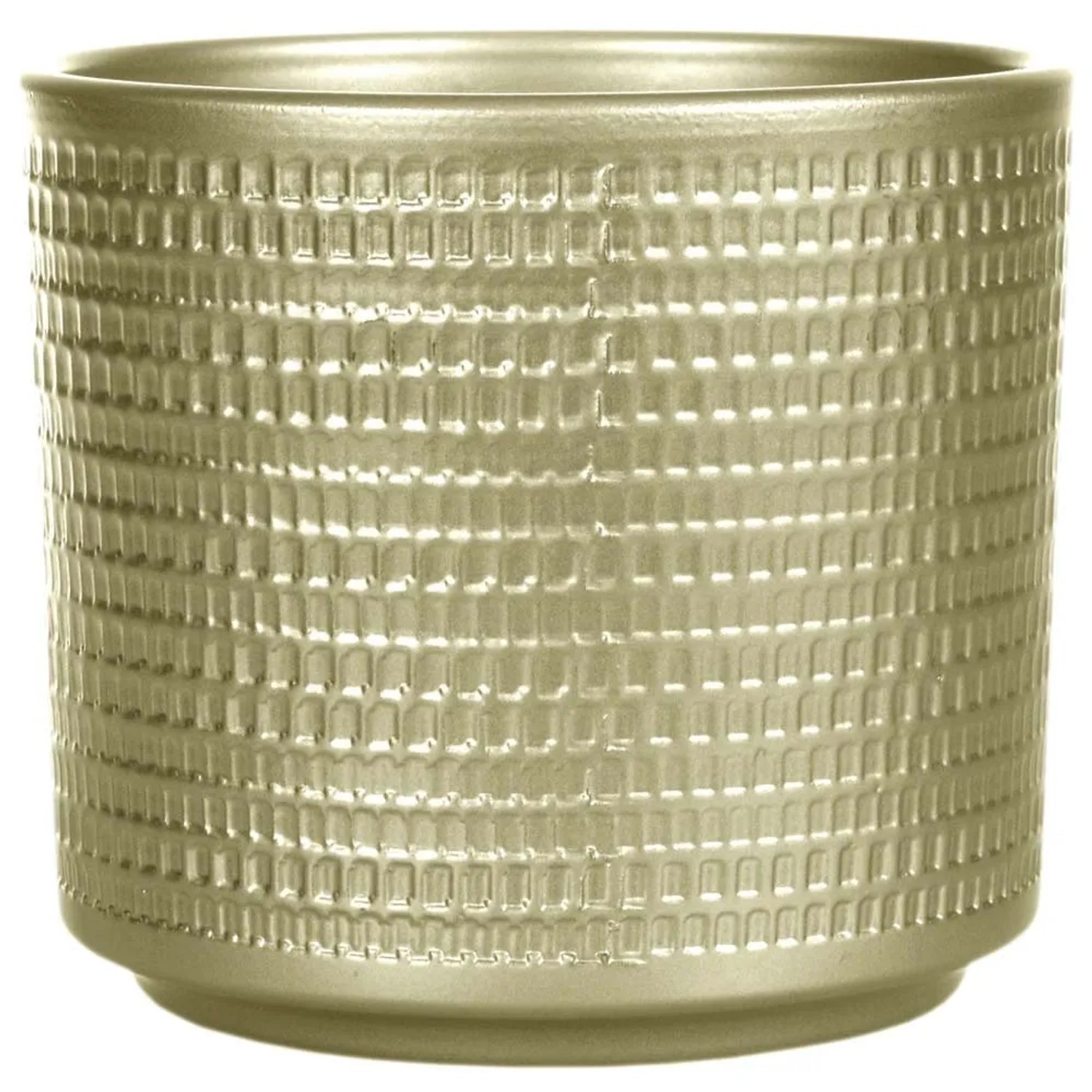 Osłonka cylinder perłowy złoty - śr. 12 cm