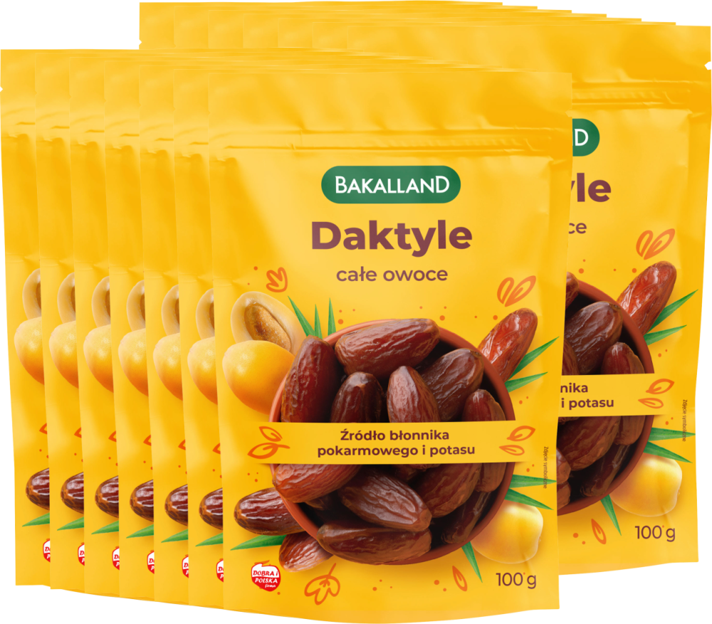 14x Daktyle drylowane Bakalland, 100g