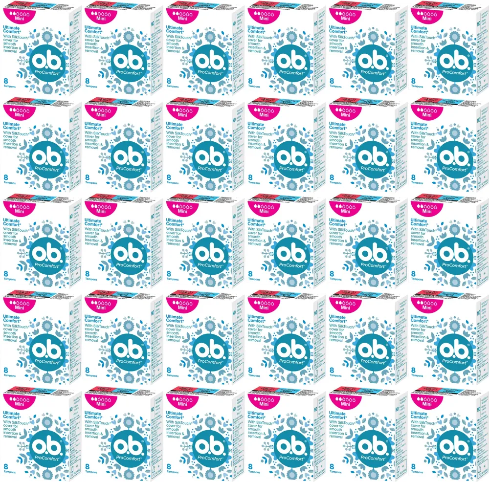 48x Tampony OB ProComfort, rozmiar Mini, 8 sztuk