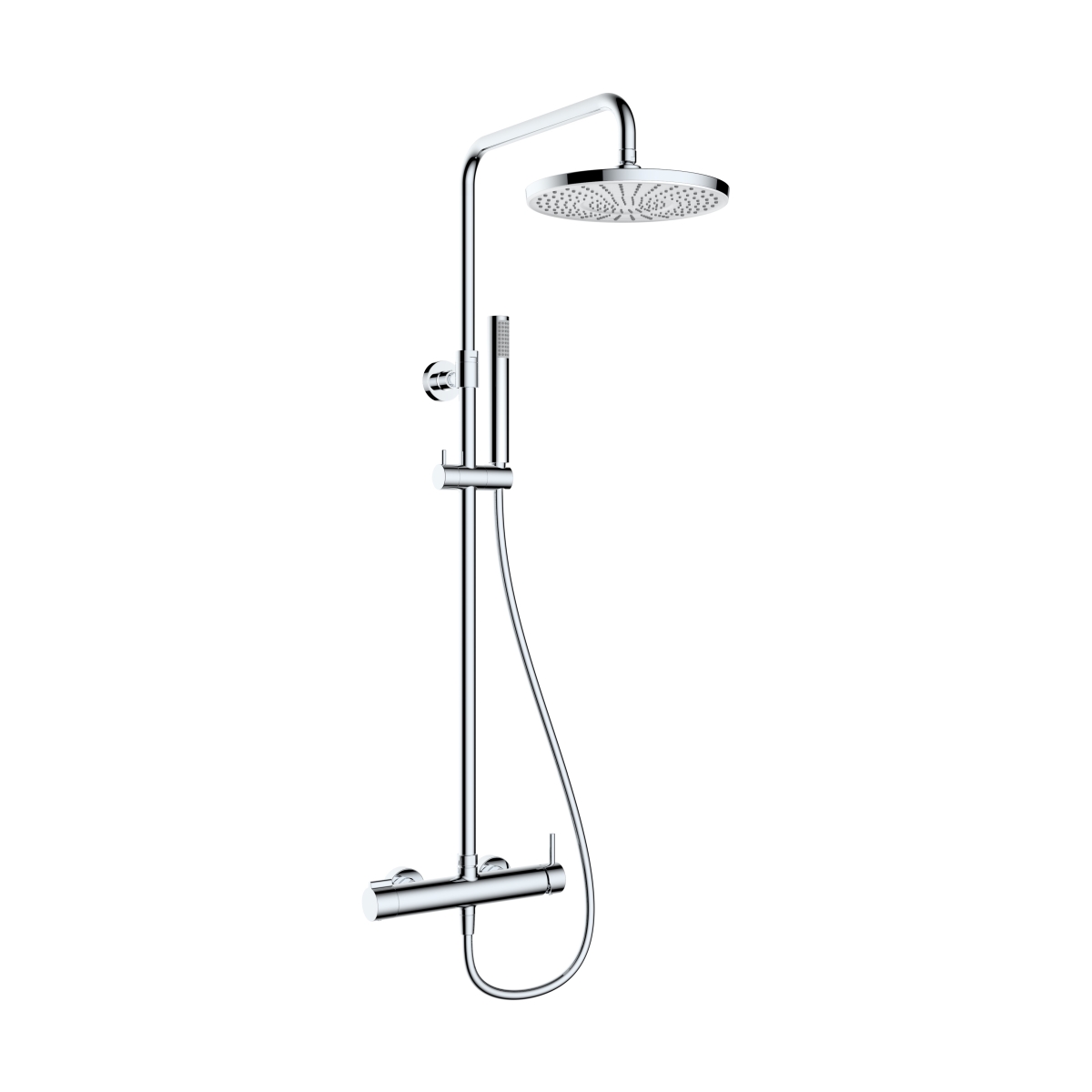 Oltens Molle zestaw prysznicowy ścienny z deszczownicą chrom 36504100 - Wysyłka w 24h