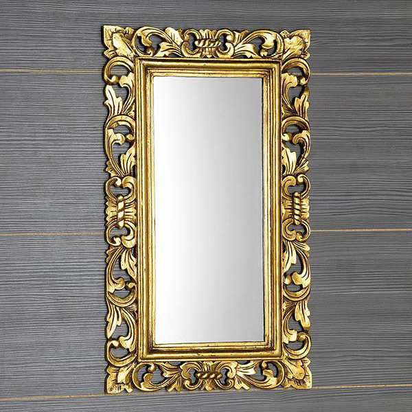 Sapho Samblung lustro 70x40 cm prostokątne rama złota IN110