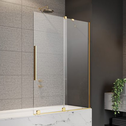 Radaway Furo PND II Gold drzwi parawanu 58,8 cm prawe złoty/szkło przezroczyste 10109588-09-01R