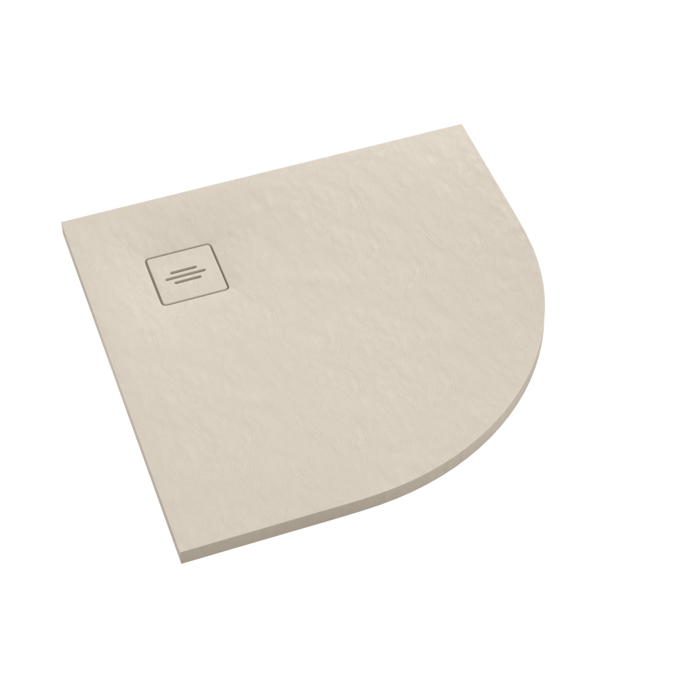 Schedline Protos Cashmere Stone brodzik półokrągły 90x90 cm beżowy 3SP.P1O-9090/PK/ST-M1/PK/ST