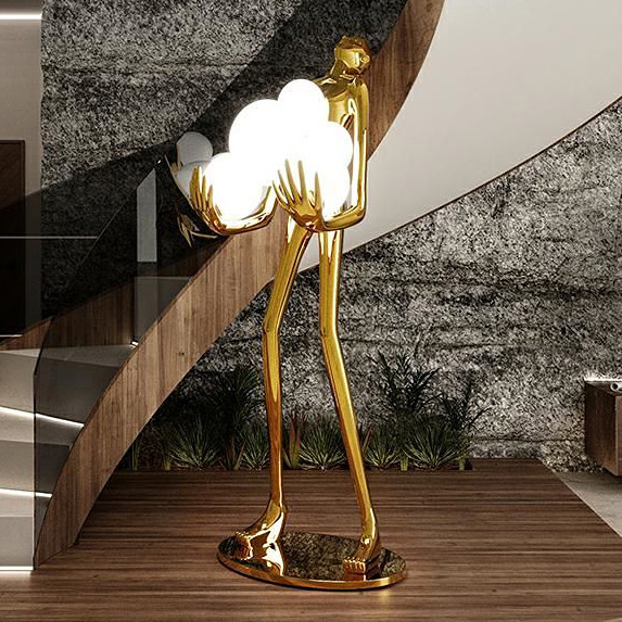Moosee Human lampa stojąca 6x30 W złota MSE1501100427