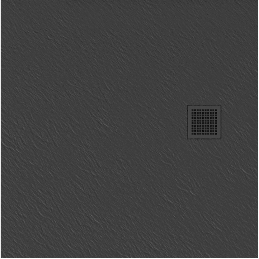 New Trendy Mori brodzik 90x90 cm kwadratowy szary B-0395