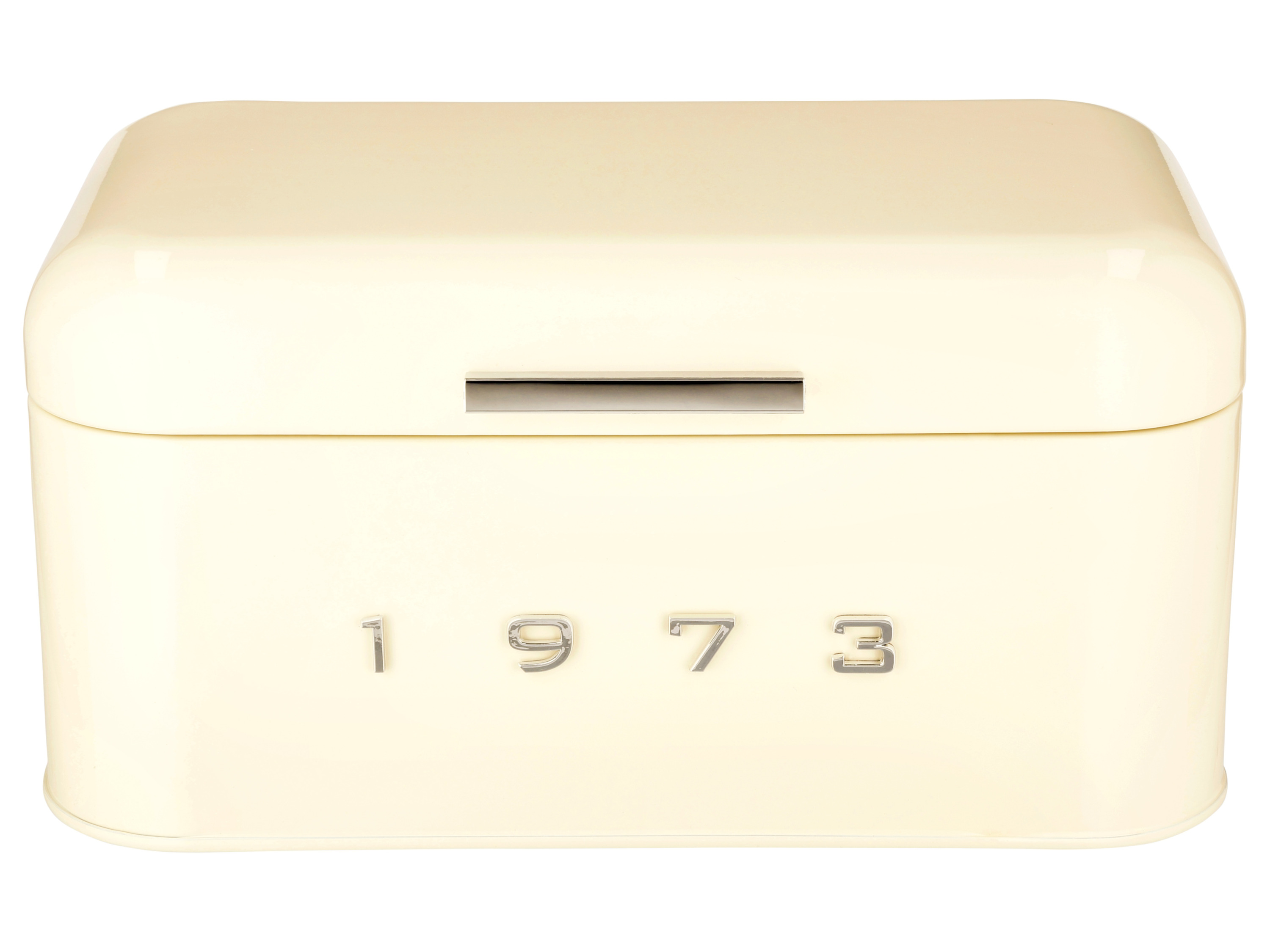 Silvercrest Chlebak Retro 1973, metalowy Kremowy