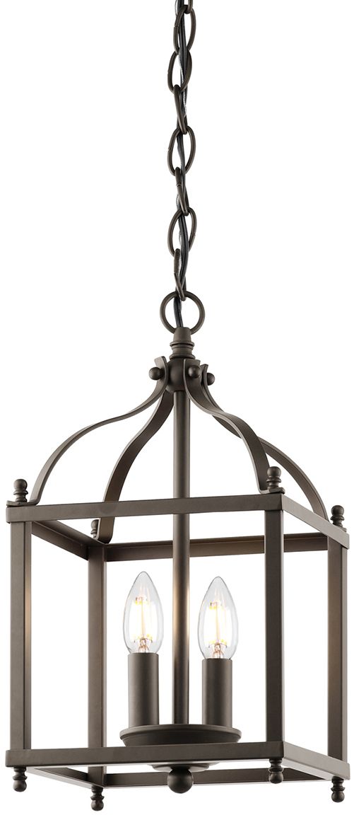 Darmowa Dostawa - Lampa wisząca 2x60 W brązowa Elstead Lighting Larkin KLLARKINPSOZ
