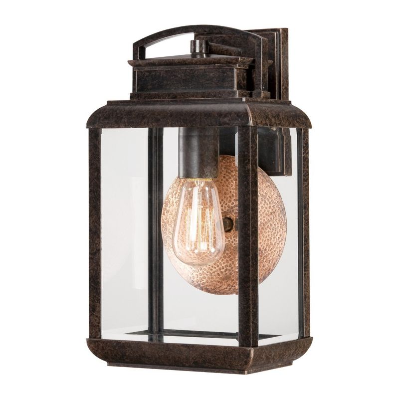 Kinkiet ścienny zewnętrzny Quoizel Byron imperialny brąz 1 x E27 x IP44 wym: 36,8 x 20,3 x 17,8 cm - 1 szt.