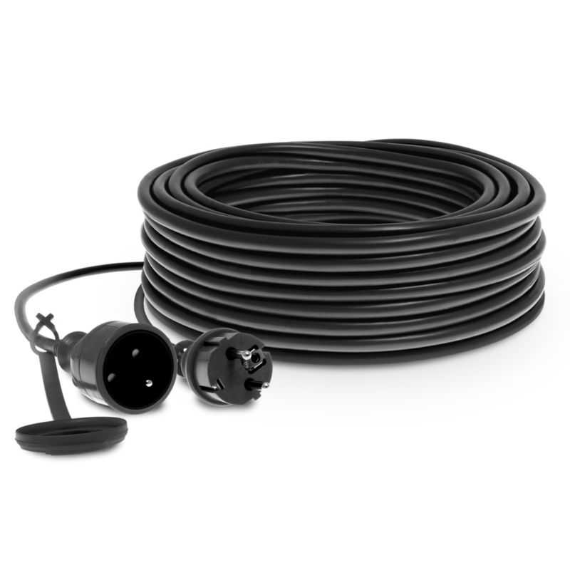 Przedłużacz jednogniazdowy KEL 15 3x1 mm² H05RR-F czarny 1 szt.