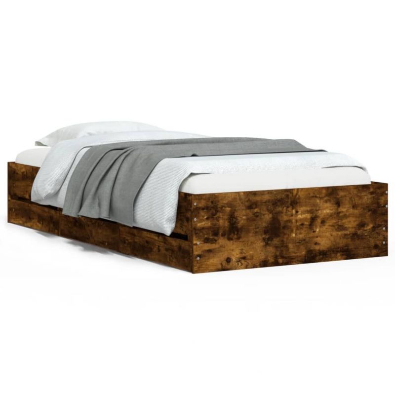 Łóżko drewniane WaszeMeble 90x200 cm brązowe WM-3207298 1 szt.