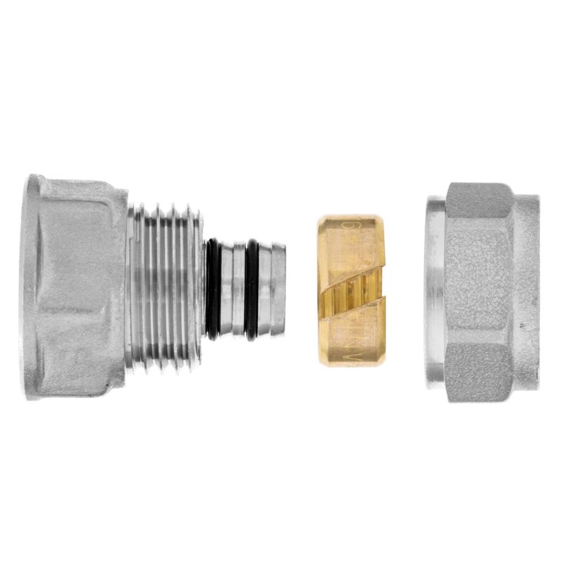 Złączka do Rury PEX z Wkładką Aluminiową GW 1/2"x16x2 95C 1 MPa INVENA 1 szt.