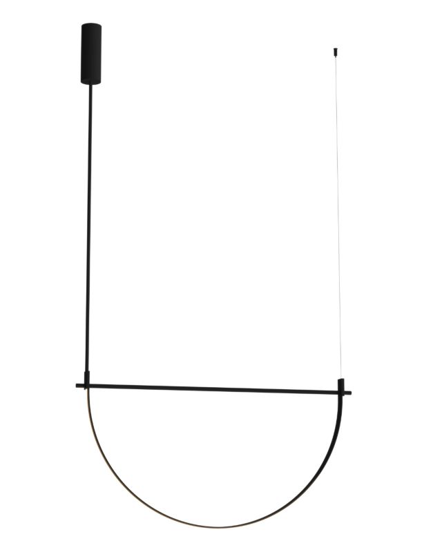 Lampa wisząca geometryczne kształty Maxlight VICTORIA czarna LED 30W 3000KK 2179lm IP20 wym:271x96x7cm - 1 szt.