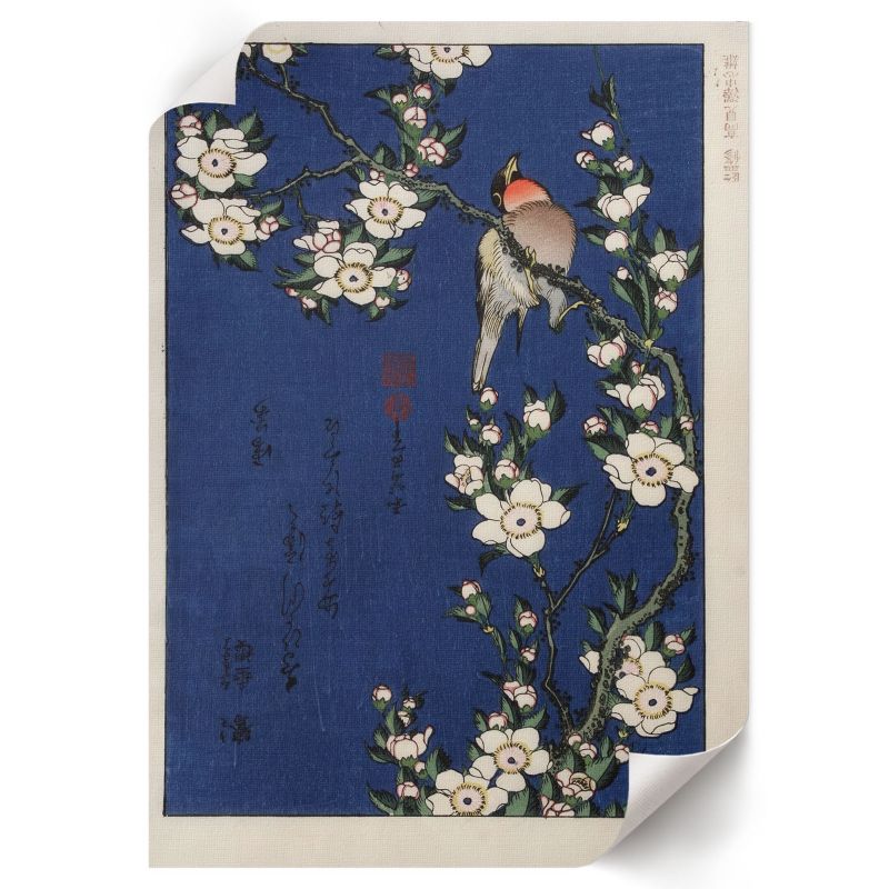 Plakat Premium ArtPrintCave 29,7x42 cm Rudzik na gałęzi Hokusai 1 szt.