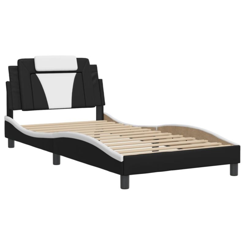Łóżko tapicerowane WaszeMeble 100x200 cm czarne WM-3214006 1 szt.