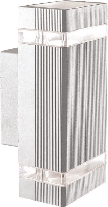 Kinkiet ścienny zewnętrzny Kaja Taya chromowany 2 x GU10 x 35W IP44 wym: 24 x 10 x 10 cm - 1 szt.