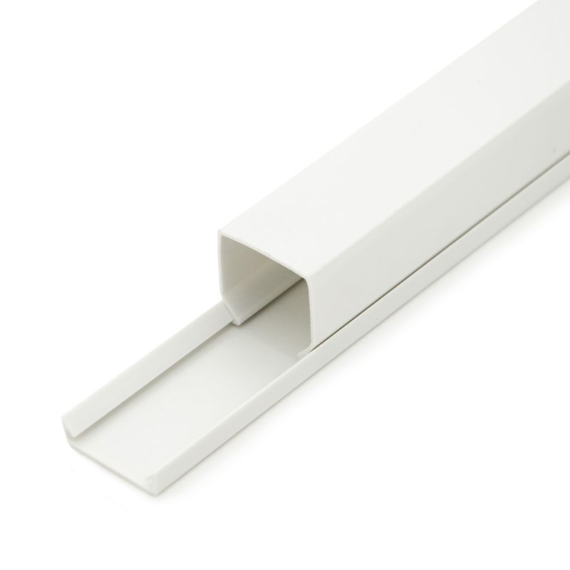 Korytko kablowe CanaLux CNL-C-25025-45, kanał elektroinstalacyjny 25x25mm z pokrywą 90 mb, białe, 45 szt.