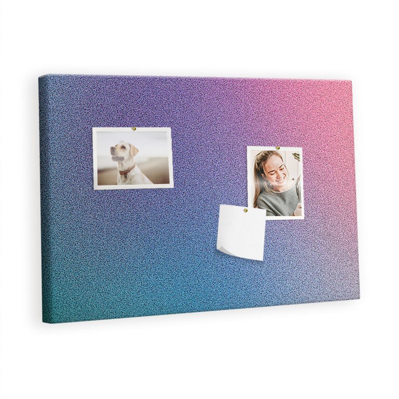 Tablica Korkowa Z Pinezkami Tulup 60x40 cm Wzór gradient Organizer ścienny Pinezki metaliczne 1 kpl