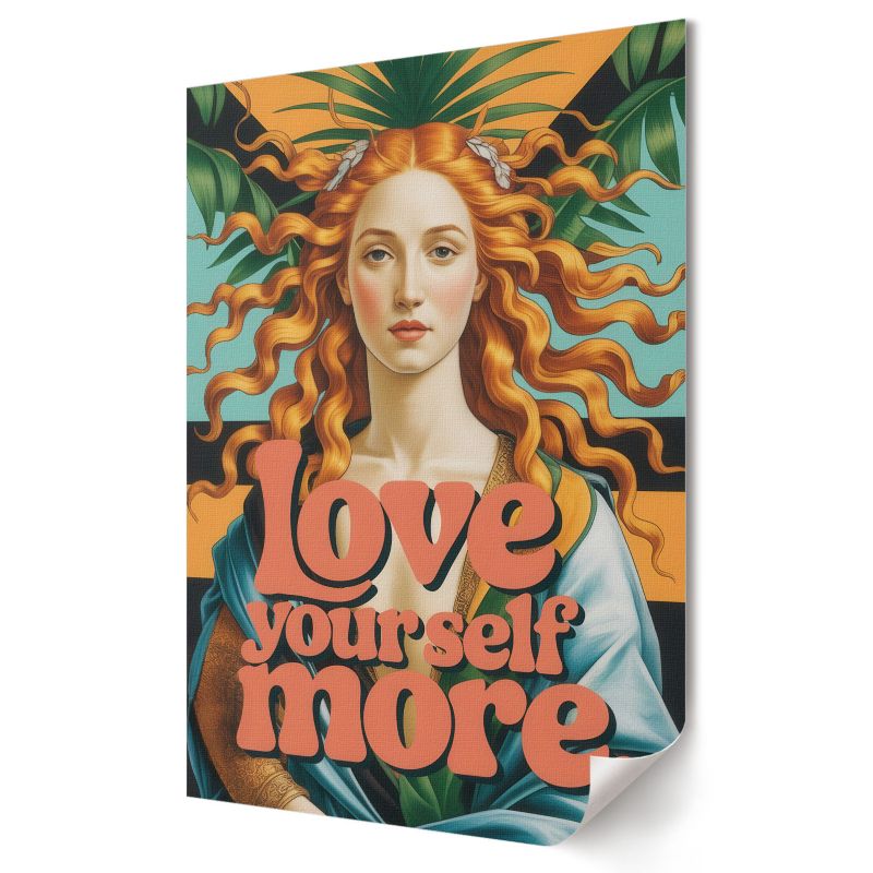 Plakat Wallfluent Format A1 Love yourself more Formacja Artystyczna Manufaktura Sztuki 1 szt.