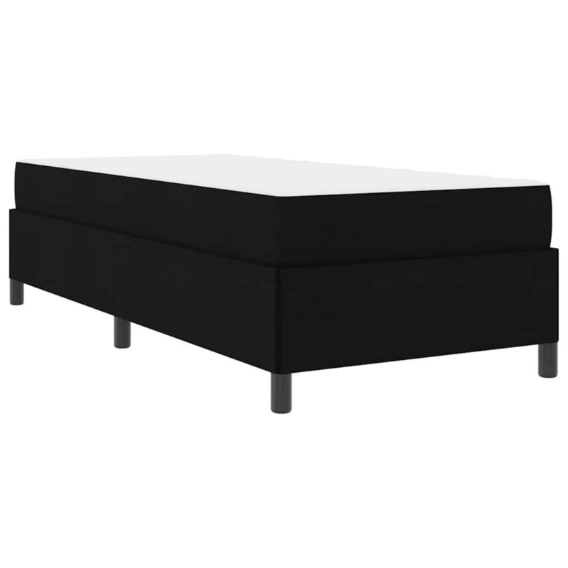 Łóżko z materacem WaszeMeble 90x190 cm Czarny tkanina WM-3398824 1 szt.