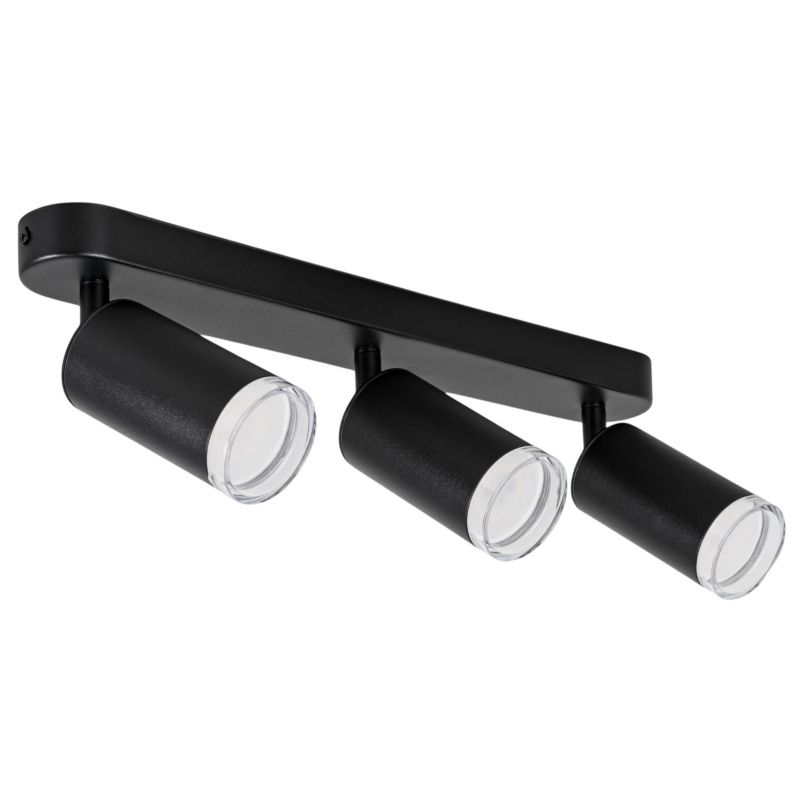 Lampa sufitowa spot czarna metalowa 3xGU10 regulowana listwa tuba 1 sztuka