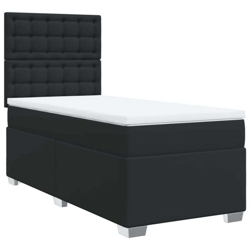 Łóżko kontynentalne WaszeMeble 100x200 cm czarne WM-3293008 1 szt.