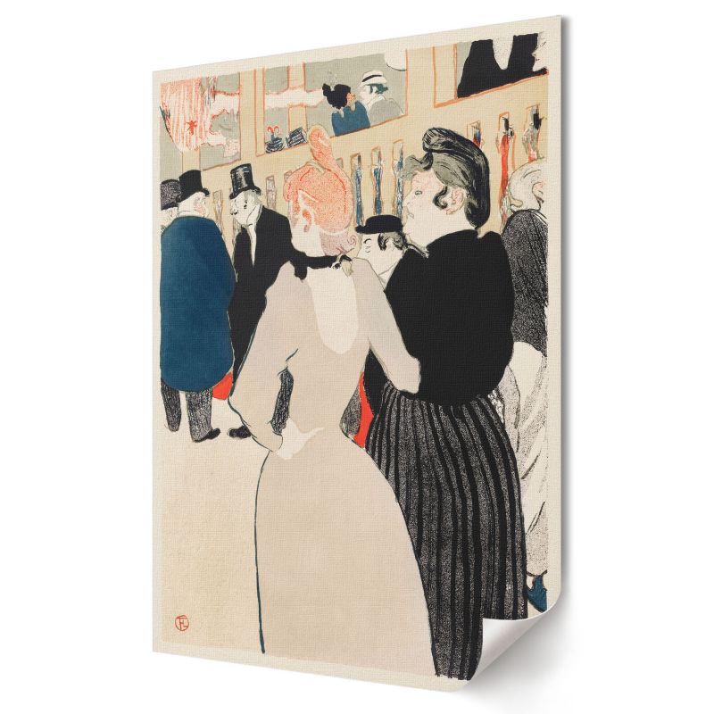Plakat na płótnie Wallfluent Format A4 W Moulin Rouge Artysta Henri de Toulouse-Lautrec 1 szt.