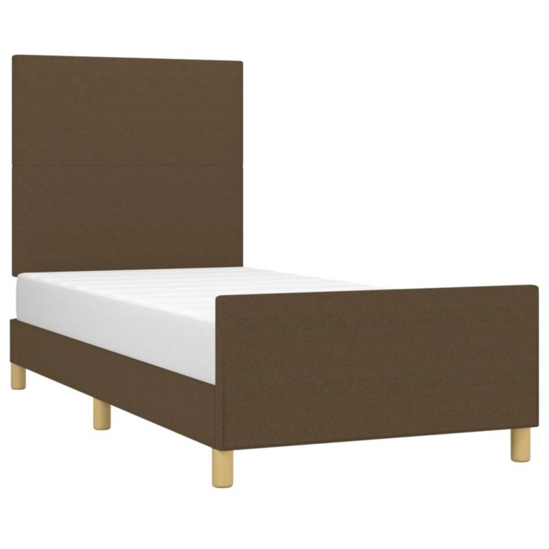Łóżko tapicerowane WaszeMeble 80x200 cm Brązowe WM-3124850 1 szt.