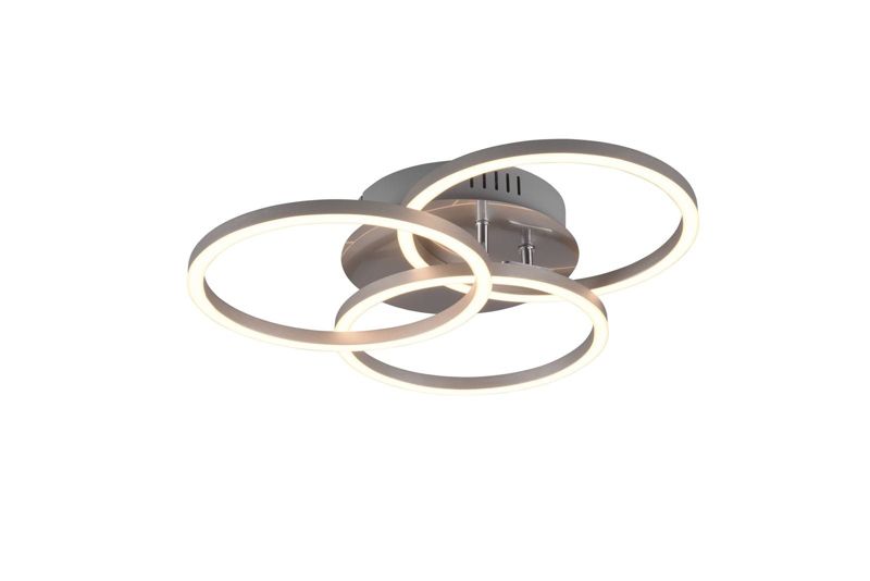 Lampa sufitowa wisząca RL Circle 0639 srebrna nowoczesna wbudowany LED 27W 1 szt.