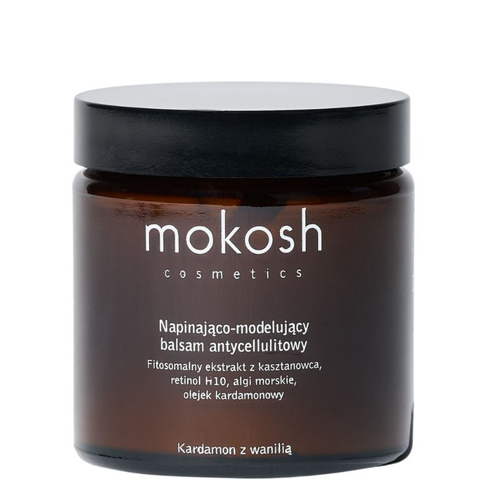 Mokosh Napinająco-modelujący balsam antycellulitowy Kardamon z wanilią, 120 ml