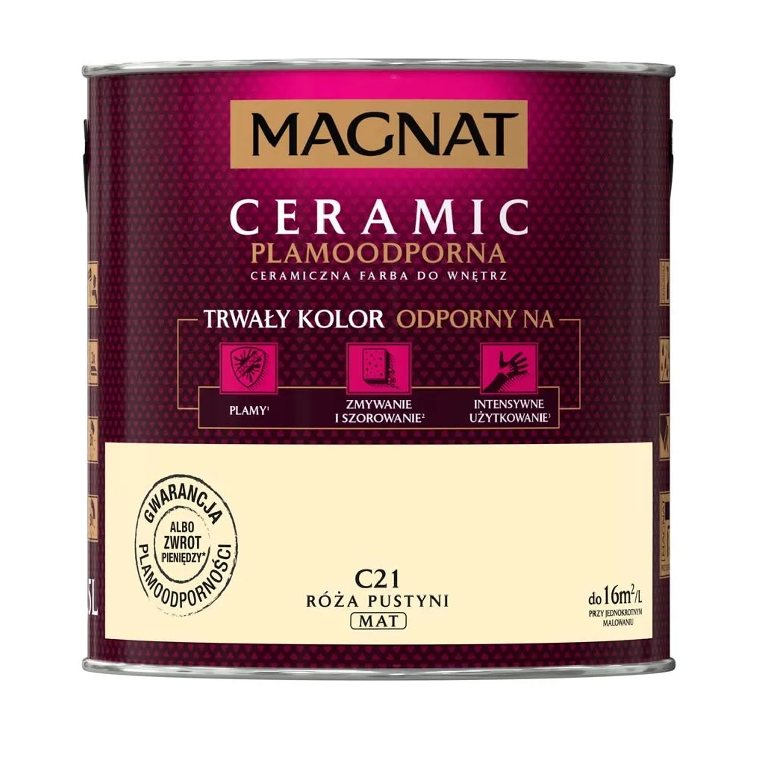 Farba Magnat Ceramic róża pustyni 2,5 l