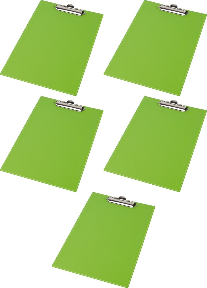 5x Clipboard Panta Plast Fokus, A4, zielony