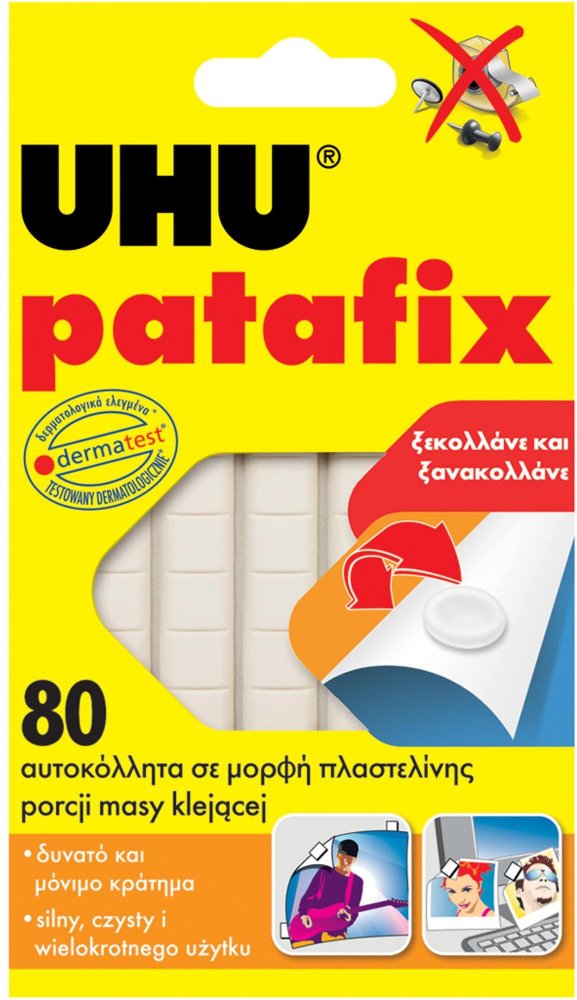 Masa mocująca UHU Patafix, 80 porcji, biały