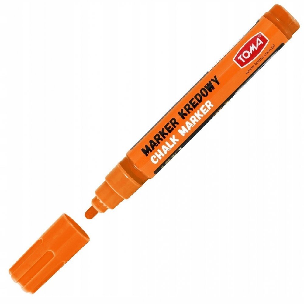 Marker kredowy Toma TO-292, okrągła, 4.5mm, pomarańczowy