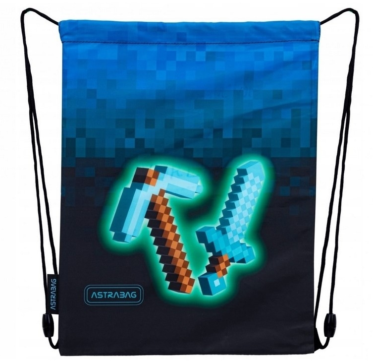Worek na buty Astra Astrabag Blue Pixel AD1, 40x33cm