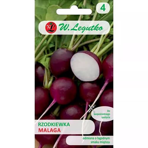 Reďkovka Malaga fialová - : Monžstvo balíkov: 5 g