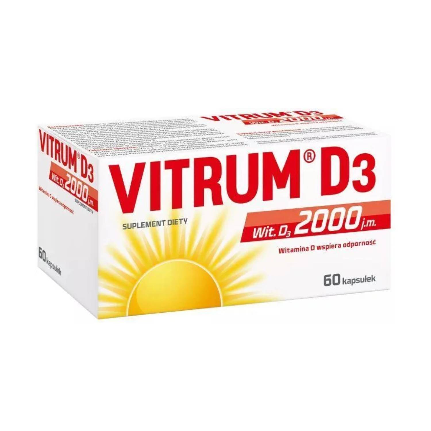 Vitrum d3 2000 j.m, 60 kapsułek