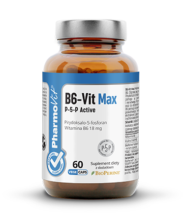 Pharmovit b6-vit max p-5-p active, 60 kapsułek vege