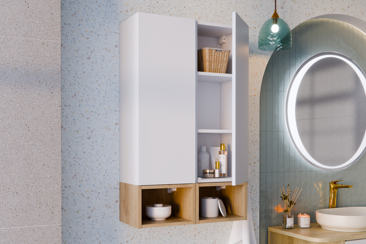 Comad Aster White szafka 30x26,6x80 cm boczna wisząca biały mat ASTER WHITE 80-30-1D - Wysyłka w 24h