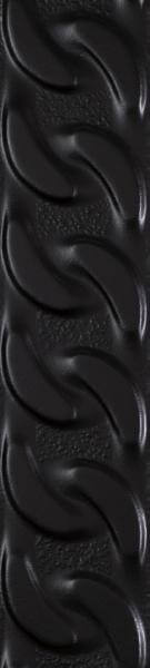 Paradyż Fashion Spirit Black listwa ścienna 39,8x9 cm czarna