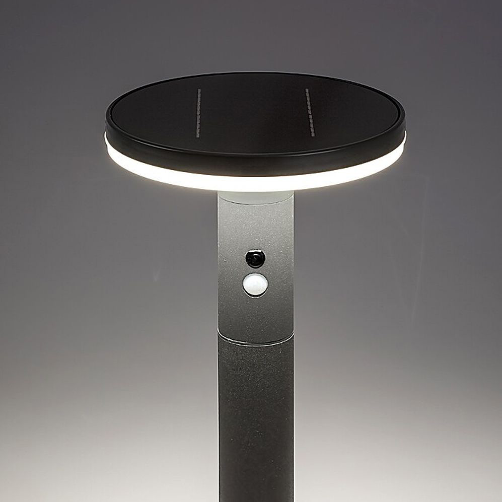 Rabalux Alaska lampa stojąca zewnętrzna 1x10W solarna z czujnikiem ruchu antracyt 77018