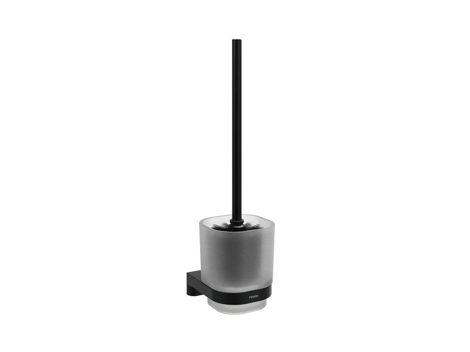 Ravak Chrome II szczotka toaletowa ścienna czarna X07P1384