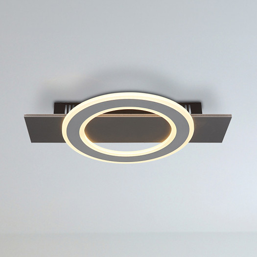 Globo Lighting Jayden lampa podsufitowa 1x18 W biała-czarna-szara 48034-18